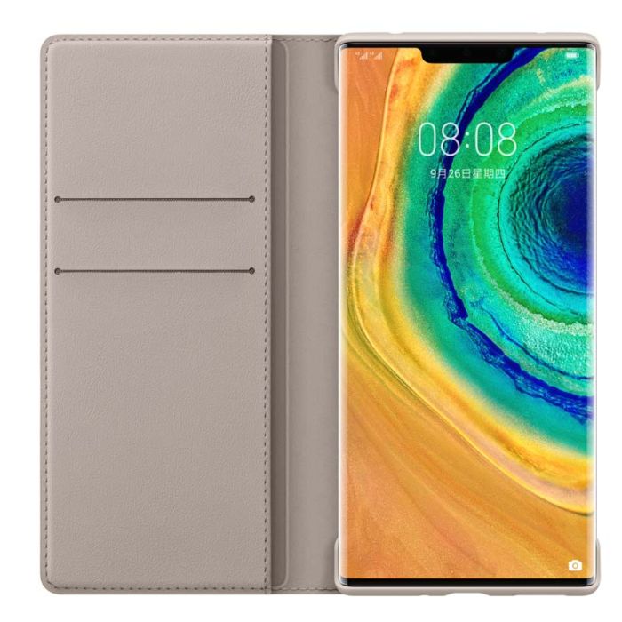 Original HUAWEI Mate 30 Pro Wallet Style Smart Flip Protective Cover Case